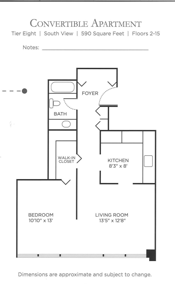 Available 1Bedroom Apartments East Side Chicago Convertible